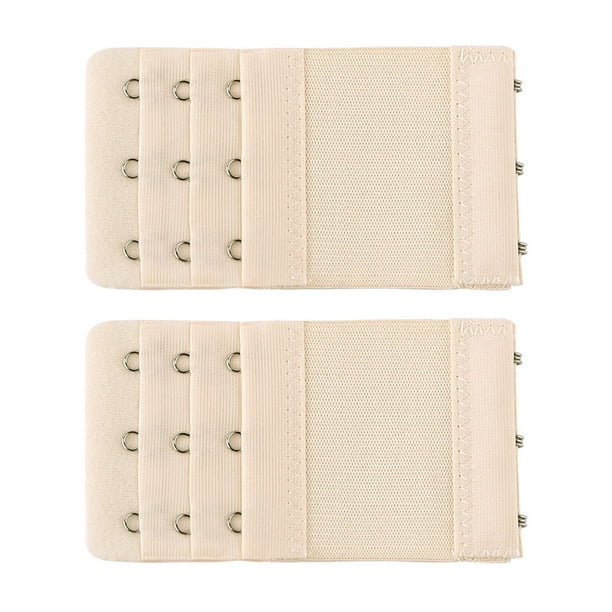 Unique Bargains Bra Extenders Elastic Bra Extension 3 Rows(2/3/4 hook
