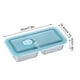 thumbnail image 3 of Contenedores de snacks de acero inoxidable con doble compartimento | Caja reutilizable para almacenamiento de alimentos a prueba de fugas con tapa para dips y condimentos | Apto para lavavajillas, 3 of 9