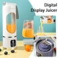 thumbnail image 3 of Digital Display Juicer, Multimode Juicer Blender, Diet-Friendly Portable Multimode Blender, USB Rechargeable Juice Shakes and Smoothies Blenders Small Blenders Mixing for Home Travel, 3 of 7