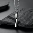 thumbnail image 2 of Mens Necklace Rectangle Pendant necklace 24" Mens Fashion Necklace Pendent, 2 of 7