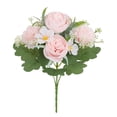 thumbnail image 2 of Artificial Flowers Cemetery Flower Plastic Memorial Bouquet 1 Bundles 11.81Inch Long Multicolor Options For Hanging Window Box Home Table Centerpieces Decor, 2 of 9