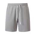 thumbnail image 3 of Yievot Mens Waffle Knit Shorts 5 Inch Casual Drawstring Elastic Waist Running Shorts for Gym Workout Athletic Basketball, 3 of 6