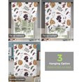 thumbnail image 4 of Thanksgiving Autumn Leaves White Window Curtain for Living Room Home Decor Blinds Drapes Kitchen Tie-up Short Curtains, 4 of 6