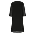 thumbnail image 3 of CIENVNSTG Women's Fashion Dress Short Sleeved Classic Breathable Party Dress Lightweight Versatile Summer Dress for Women, 3 of 5