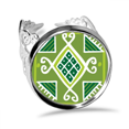 thumbnail image 1 of Anillo de compromiso ajustable Piña Verde Mexico totems antigua civilización Unbranded, 1 of 3