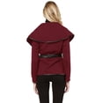 thumbnail image 2 of FashionOutfit Women's Casual Quilted Leather Biding Open Front Lapel Jacket, 2 of 4