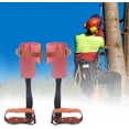 thumbnail image 6 of 220lbs Tree Climbing Spikes - 1 Pair Carbon Steel Pole Climbing Spurs and Cow Leather w/Strap Adjust Climbing Spurs Tool Set for Climbers Logging Hunting Observation Fruit Picking, 6 of 9