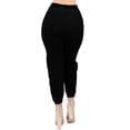 thumbnail image 3 of Fashion2Love Women's Juniors/Plus Size Elastic High Waist Denim Joggers Pants, 3 of 6