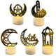 thumbnail image 1 of Lámpara de vela musulmana, 5 piezas LED Eid Ramadán Adorno de Ramadán Luz de vela LED Eid Ramadán Resistente y resistente, 1 of 8