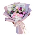 thumbnail image 1 of Hermoso ramo de jabón, flores artificiales perfumadas con rosas de simulación para Valentín, aniversario, a de acción de Violeta perfecl Jabon Floral, 1 of 7