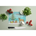 thumbnail image 3 of Caroline's Treasures CK3832LCB Tan German Shepherd Mastiff Mix Christmas Tree Glass Cutting Board Large, 12H x 16W,, 3 of 4