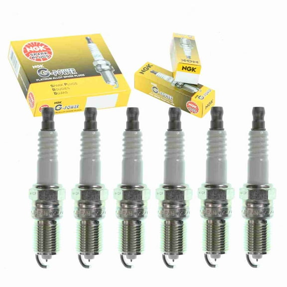 6 pc NGK G-Power Spark Plugs compatible with Chevrolet C1500 4.3L V6 1996-1998