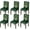 Green, variant on 4PCS Christmas Dining Red Chair Covers, Christmas Pine Tree Stars Stretch Removable Washable Slipcover Chair Protector for Dining Room Home Decor