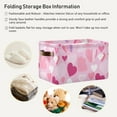 thumbnail image 5 of Love Hearts in Valentine Storage Basket Large Foldable Storage Bin Laundry Baskets Toys Box Book Foldable Organizer Bag 14.2x10.2x8.3 Inches 1 PC, 5 of 8