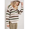 thumbnail image 4 of Redhotype Chic Stripe Crocheted Cardi - Stylish, Slim-Fitting Sweater, 4 of 8