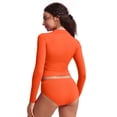 thumbnail image 2 of CRZ YOGA UPF 50+ Cropped Rash Guard Shirts for Women Long Sleeve UV Sun Protection Swim Rashguard Tops, 2 of 4