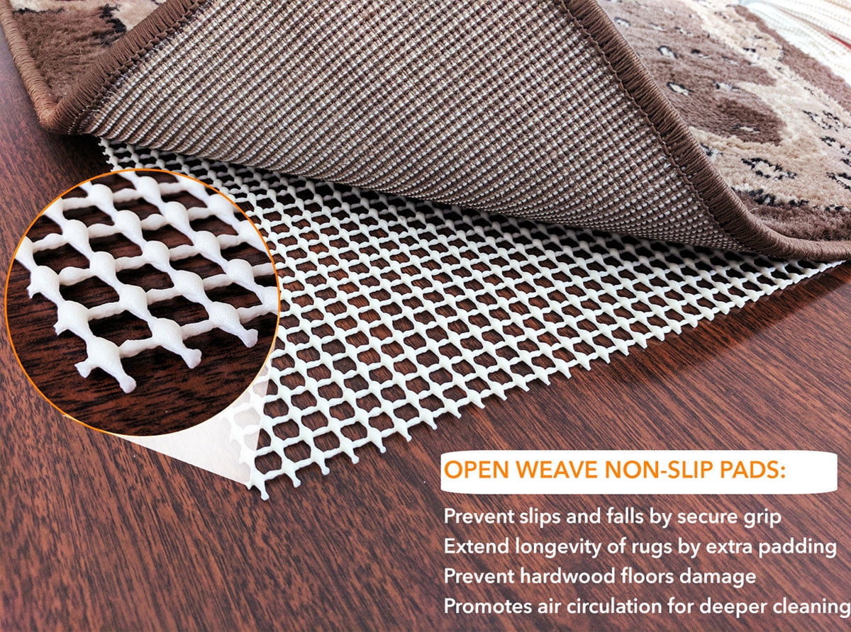 Stepbasic Rug Pads Non Slip Padding For Area Rugs Skid Pad Floor Stepbasic Rug Pads Non Slip Padding For Area Rugs Skid Pad Floor Protector 2x4 Feet Com