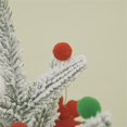 thumbnail image 4 of Small Tabletop Flocked Christmas Artificial Tree with Hanging Ornaments, 4 of 7