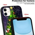 thumbnail image 3 of Christmas Black Print Phone Case for iPhone 12/iPhone 12 Pro 6.1", with Aesthetics Pattern Design Soft TPU Silicone Xmas Cases, Shockproof Bumper Protector Camera Girls Women Cover, Gift, 3 of 6