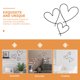 thumbnail image 5 of KAKOWELY 3 piezas de decoración de pared con forma de corazón de metal, 5 of 5