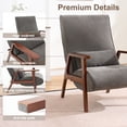 thumbnail image 2 of CoVibrant Adjustable Reclining Accent Chair, 8.66" Ultra Thick Cushion Lounge Chair with Waist Support Pillow for Living Room Home Office, Dark Gray, 2 of 9