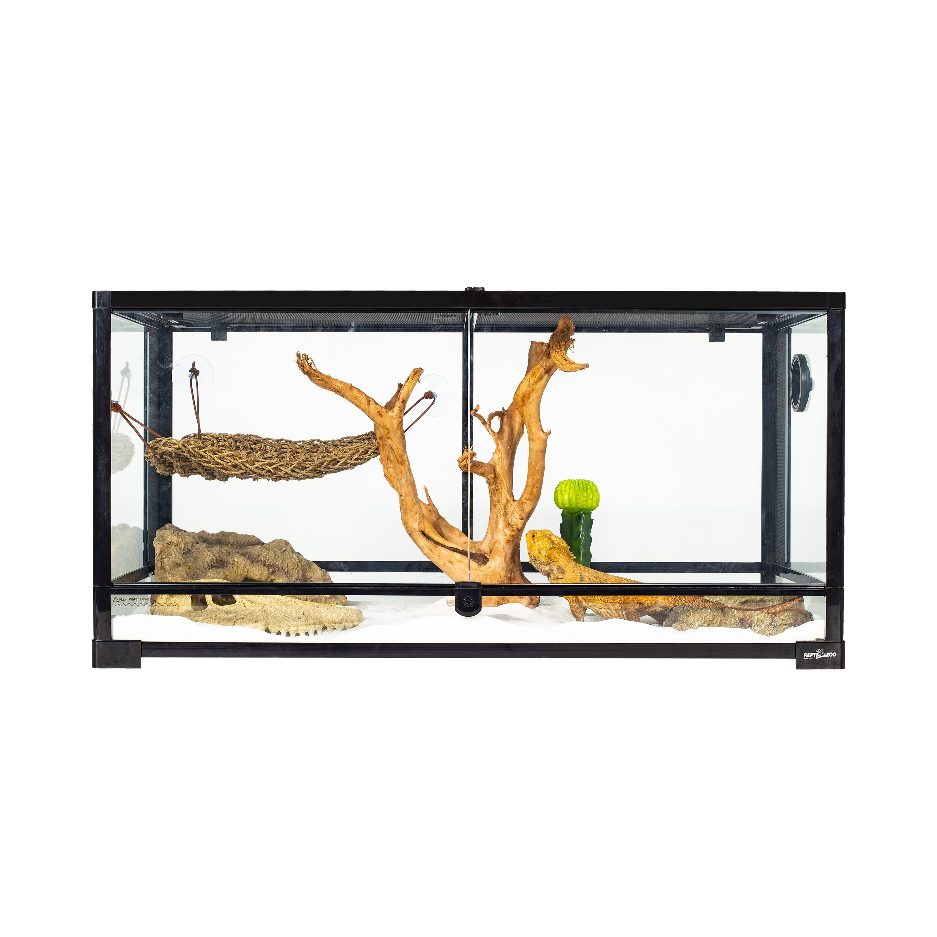 REPTIZOO Reptile Glass Deep Terrarium with Double Hinge Door 36" x 24