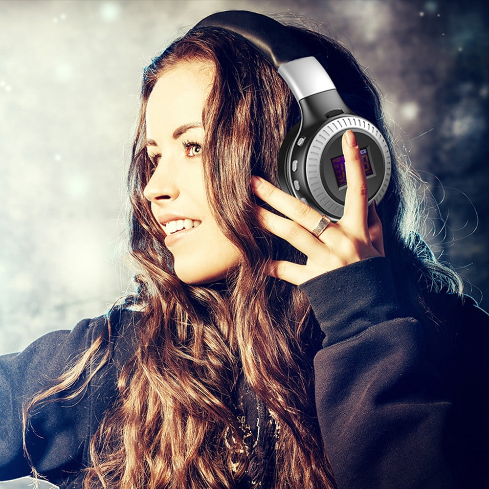 Zealot B19 Wireless Headphone Stereo Bluetooth 4.1 MIC FM Radio LCD Headset