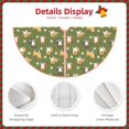 thumbnail image 4 of Daiia Shiba Inu Dog And Flower Drawing Merry Christmas Tree Skirt , Xmas Large Lace-up Tree Skirt, Santa Snowflakes Rustic Home Decorations New Year Party Farmhouse Decor-48", 4 of 7