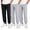 Dark Gray, variant on UACY 3 Pack Girls Sweatpants High Waisted Drawstring Active Joggers Soft Athletic Pants with Pockets for Kids Winter