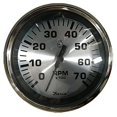 thumbnail image 2 of Faria 36005 7000 RPM Spun Silver Tachometer, 2 of 4
