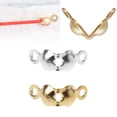 thumbnail image 3 of AOOOWER 1000Pcs Clamshell Bead Tips Knot Covers Double Closed Loops DIY Jewelry Findings, 3 of 15