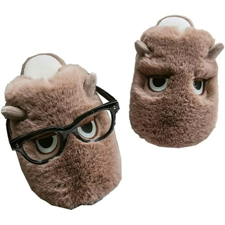 

DabuLiu Women s Cute Cartoon Slippers Fluffy Fleece Slip On Bedroom Slipper Winter Indoor Outddor Plush Shoes