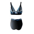 thumbnail image 4 of 2 Pcs Maillots de Bain pour Femmes Conservateur Imprimé Maillot de Bain à Bretelles 2 Pcs Robe de Bain, 4 of 6