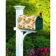 thumbnail image 4 of Rustic Sunflower Magnetic Mailbox Cover - Vintage Sunflowers On Postcards Newspaper Background Mailbox Covers Standard Size 21x18inch Polyester Mailbox Wraps Cover For Home Garden Outdoor Decoration, 4 of 6