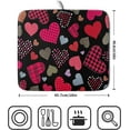 thumbnail image 2 of Happy Valentine''s Day Black Dish Drying Mat for Kitchen Counter,Pink Love Heart Drying Mat 16 x 18 Inch with High Absorbent Microfiber Drainer Mat for Coffee Bar, 2 of 7