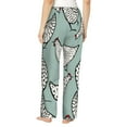 thumbnail image 3 of Disketp Hand Drawn Chickens Print Women'S Comfy Pajama Pants Casual Drawstring Palazzo Lounge Wide Leg Pants, 3 of 9