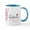 White/Blue Inside, variant on CafePress - Pink Zebra Mug - 11 oz Ceramic Mug - Novelty Coffee Tea Cup