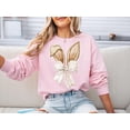 thumbnail image 5 of Coquette Bunny Tee, Bow and Ears Design, Pastel Spring Sweatshirt, 5 of 6