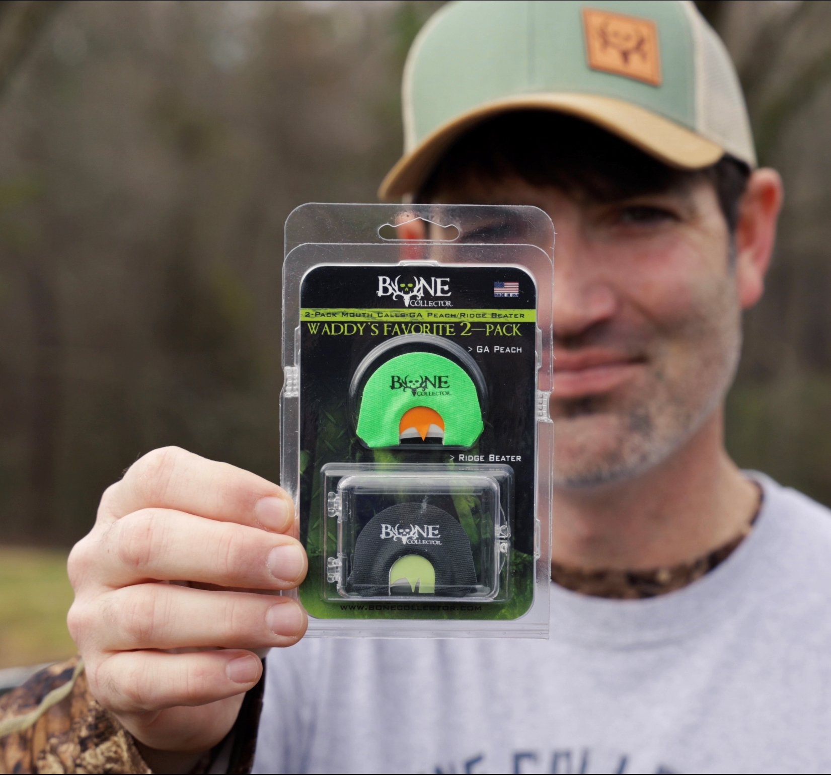 Bone Collector Game Calls - Waddy's Favorite 2 Pack Turkey Mouth Calls