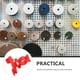 thumbnail image 5 of Organizador de herramientas de pared con 5 ganchos de plástico para máquina pulidora y soporte para almohadillas, 5 of 8