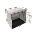 thumbnail image 6 of Alphabet Dog Crate Cover, Ornamental Capital Letters Curvy Swirling, Easy to Use Pet Kennel Cover Small Dogs Puppies Kittens, 7 Sizes, Pale Eggplant Dried Rose, by Ambesonne, 6 of 6