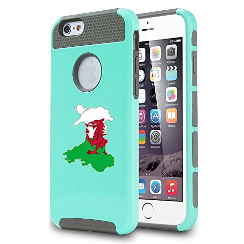 Apple iPhone 6 Plus 6s Plus Shockproof Impact Hard Case Cover Wales Welsh Flag...
