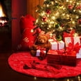 thumbnail image 2 of Falda para árbol de Navidad TOBEHIGER, color rojo, 90 cm de diámetro, 2 of 7
