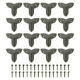 thumbnail image 1 of 16 Pcs Furniture Corner Edges Protector, 22mm Metal Edge Guard with Screws, Bronze, 1 of 6