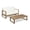 Beige, variant on Noble House Belgian 2 Piece Outdoor Acacia Wood Conversation Set in Beige