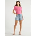 thumbnail image 2 of Sofia Jeans Women's Lila Mid Rise Frayed Hem Shorts, 5" Inseam, Sizes 2-20, 2 of 6