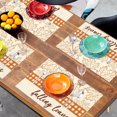 thumbnail image 6 of 2 Pcs Fall Harvest Linen Placemats, Cute Maple Leaf Pumpkin Print Insulated Table Mats for Thanksgiving Party Catering Decorations, 6 of 6