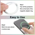 thumbnail image 3 of Uxcell Magnetic Sticker Ring, 5 Pack Universal Magnetic Adapter Ring Metal Sparkle Magnet Wireless Charging Conversion Kit for Mobile Phone Case Wireless Charger (Green), 3 of 7
