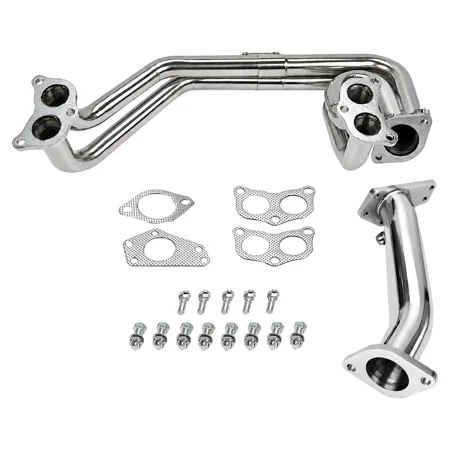 Subaru Impreza WRX STI Exhaust Header Up Pipe Kit 2008-2014 EJ255 EJ257 2.5L Turbo Single Scroll Stainless Steel Manifold