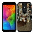 thumbnail image 2 of FINCIBO Dual Layer Hybrid Case Hard Plastic TPU Slim Back Cover for LG Q7/Q7+/Q7 Alpha, Deer Hunter, 2 of 7